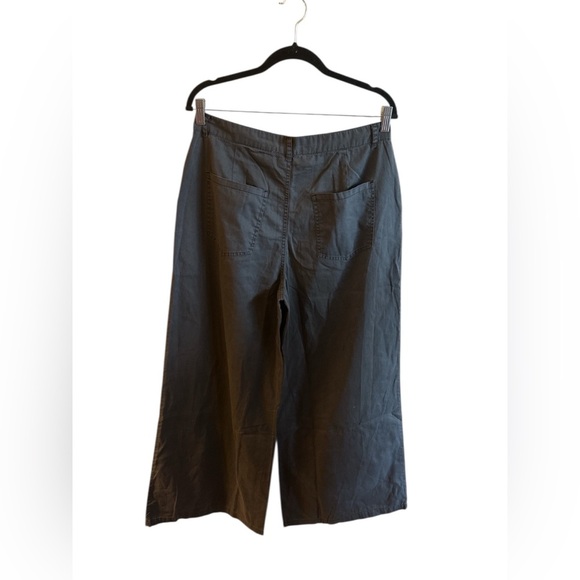 Double Zero Pleated High Rise Wide Leg Pants Black Pockets Womens Size Large - Picture 6 of 11